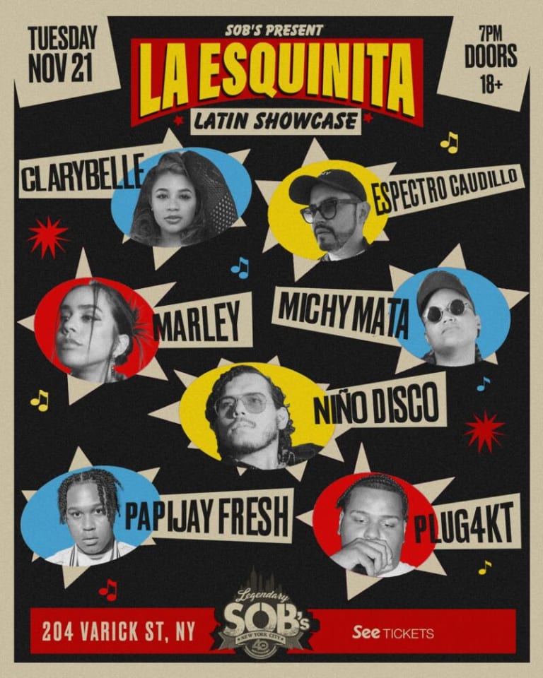 Event - La Esquinita: Latin Showcase - New York, New York - 21 de noviembre de 2023 | concert tickets