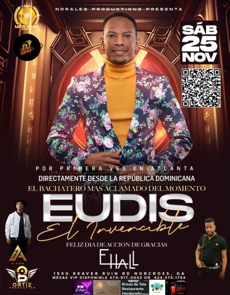 Event - EUDIS EL INVENCIBLE - EL BACHATERO MAS ACLAMADO DEL MOMENTO ! - Norcross, Georgia - November 25, 2023 | concert tickets