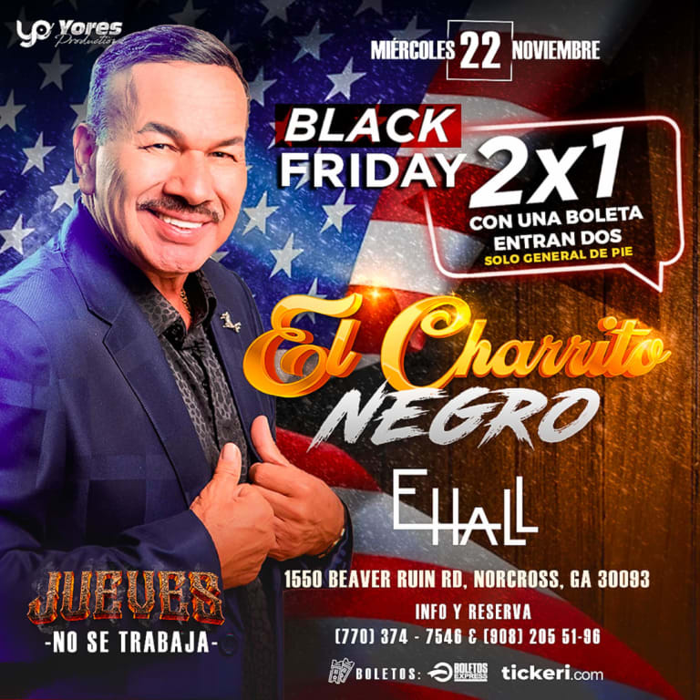 Event - EL CHARRITO NEGRO EN CONCIERTO ! BLACK FRIDAY SPECIAL!  - Norcross, Georgia - 22 de noviembre de 2023 | concert tickets