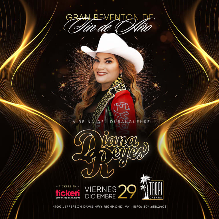 Event - DIANA REYES EN CONCIERTO ! - Richmond, Virginia - December 29, 2023 | concert tickets