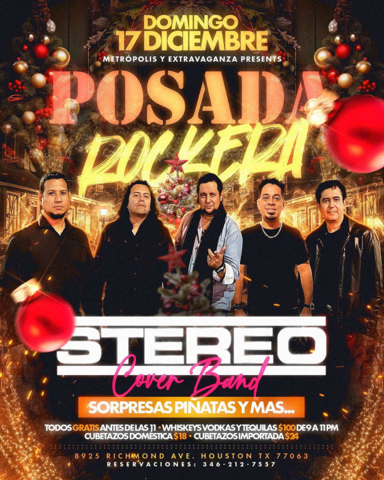 Event - Posada Rockera @ Metropolis & Extravaganza | Dec 17th - Houston, Texas - December 17, 2023 | concert tickets