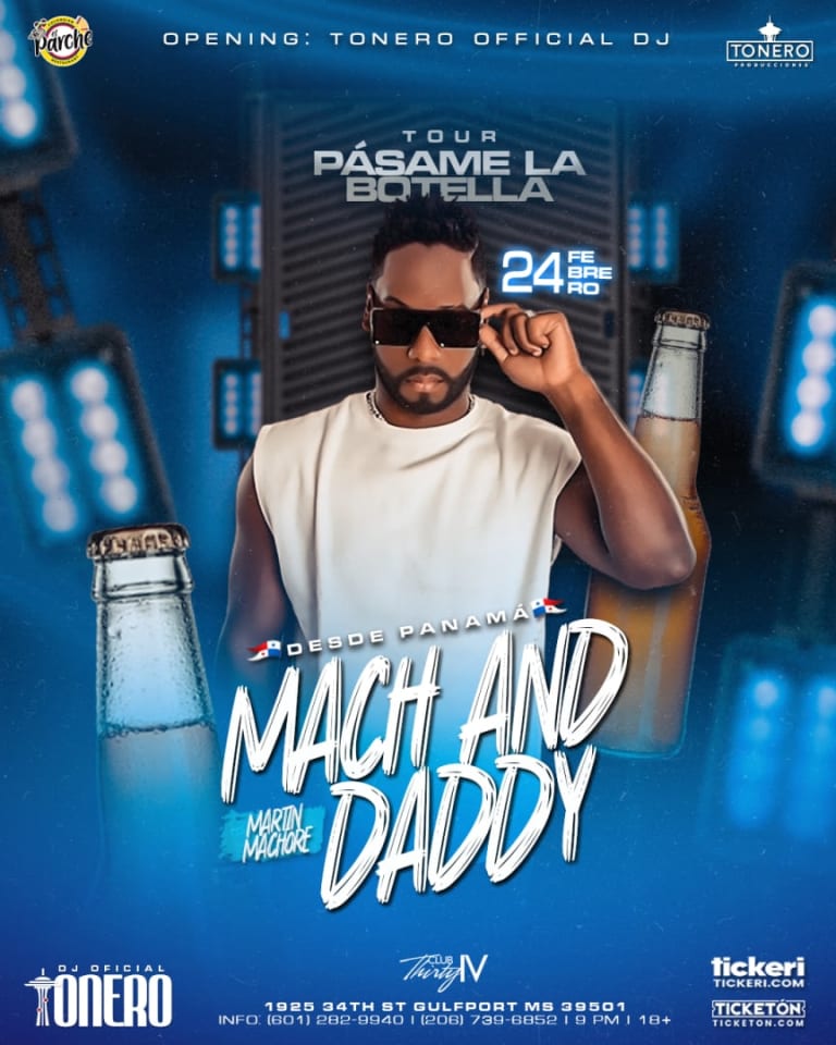 Event - MACH AND DADDY CONCIERTO EN GULFPORT CANCELADO - Gulfport, Mississippi - February 24, 2024 | concert tickets