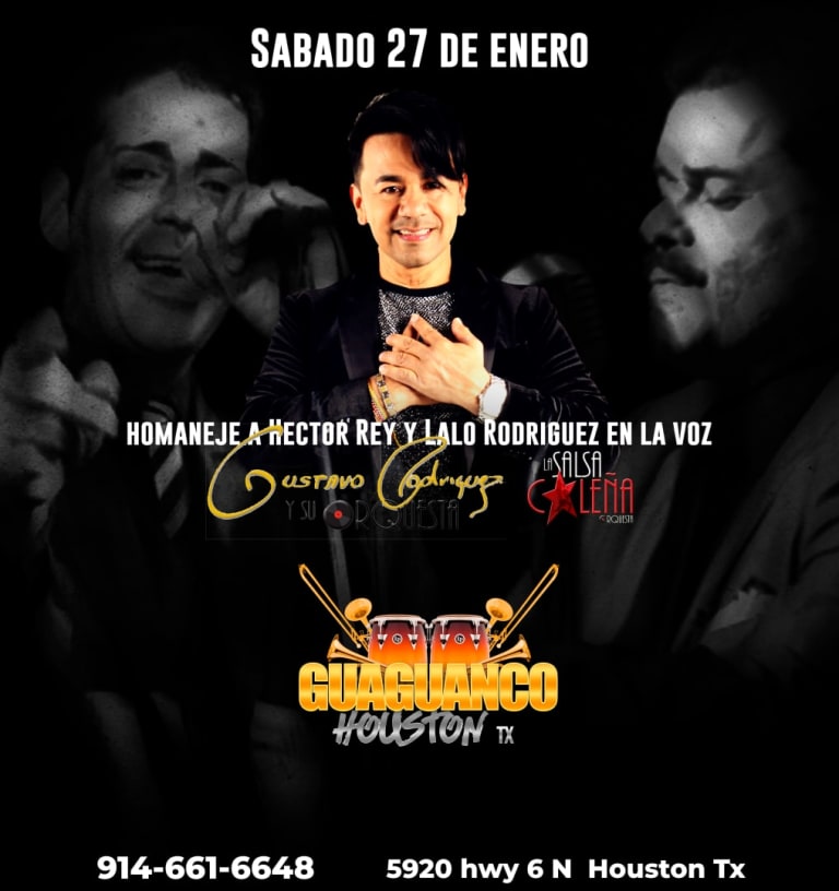 Event - Homenaje a Héctor Rey & Lalo Rodríguez by GUSTAVO RODRÍGUEZ   - Houston, Texas - January 27, 2024 | concert tickets