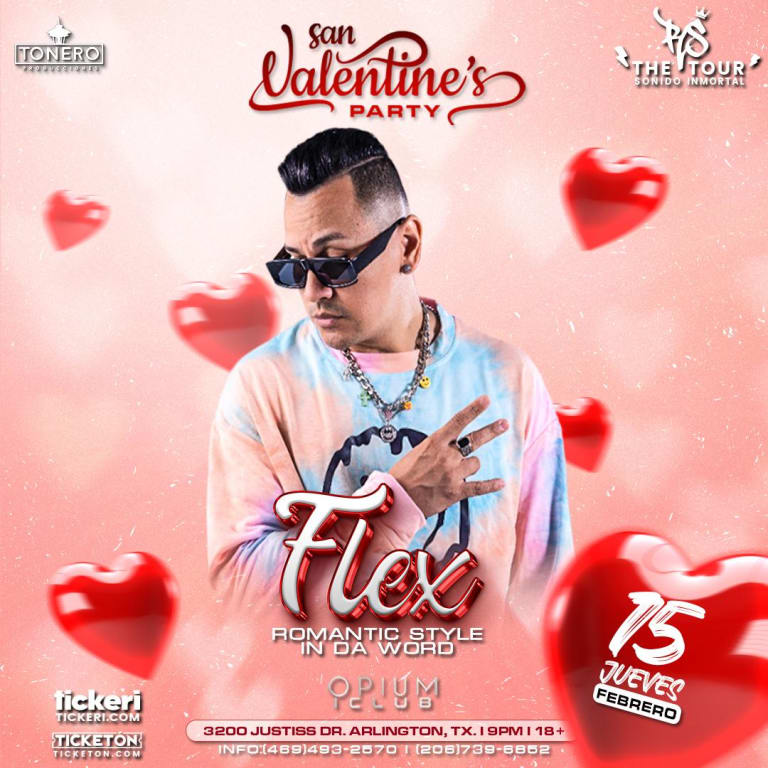 Event - FLEX ROMANTIC STYLE IN DA WORLD - SAN VALENTINES PARTY- DALLAS - Arlington, Texas - February 15, 2024 | concert tickets