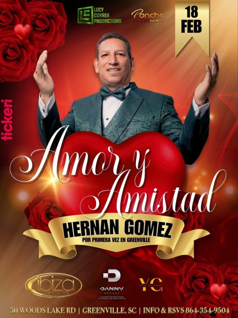 Event - Hernan Gomez en Greenville, SC  - Greenville, South Carolina - 18 de febrero de 2024 | concert tickets