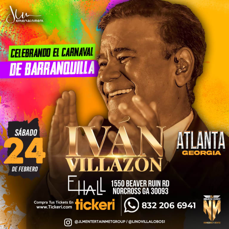 Event - IVAN VILLAZON ¡EN CONCIERTO! - Atlanta (Georgia) - Norcross, Georgia - February 24, 2024 | concert tickets
