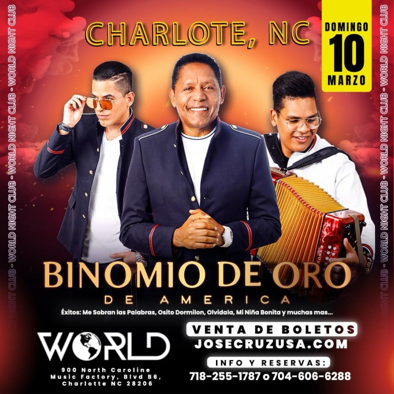 Event - BINOMIO DE ORO EN CONCIERTO  EN CHARLOTTE, NORTH CAROLINE. DOMINGO MARZO 10 - JCP - Charlotte, North Carolina - 10 de marzo de 2024 | concert tickets