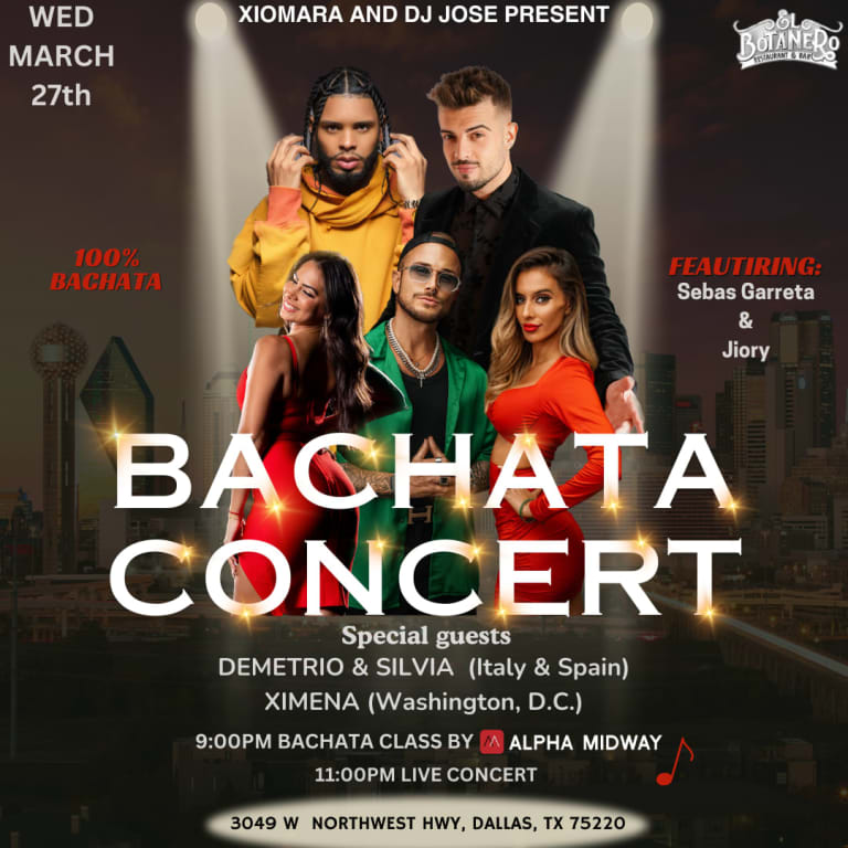 Event - SEBAS GARRETA, JIORY, XIMENA, DEMETRIO & SILVIA IN DALLAS, TEXAS.  - Dallas, Texas - 27 de marzo de 2024 | concert tickets