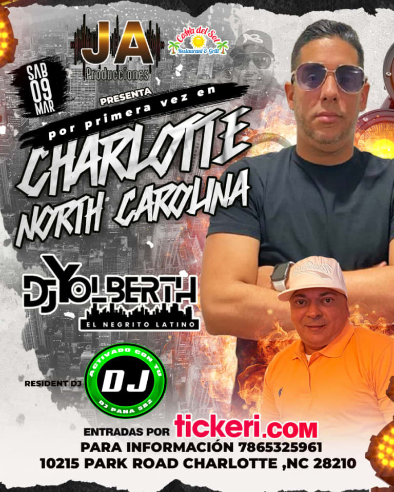 Event - Noche de salsa por primera vez el negrito latino djyolberth  - Charlotte, North Carolina - March 9, 2024 | concert tickets