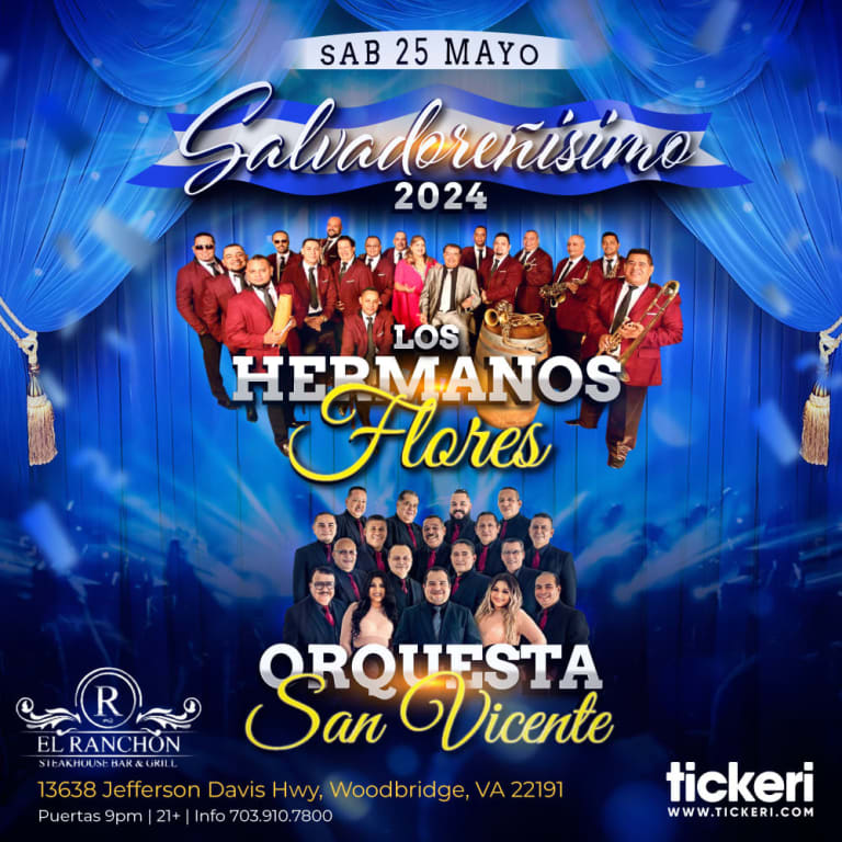 Event - LOS HERMANOS FLORES Y ORQUESTA SAN VICENTE EN VIRGINIA  - Woodbridge, Virginia - May 25, 2024 | concert tickets