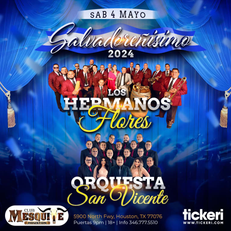 Event - LOS HERMANOS FLORES Y ORQUESTA SAN VICENTE EN HOUSTON - Houston, Texas - 4 de mayo de 2024 | concert tickets