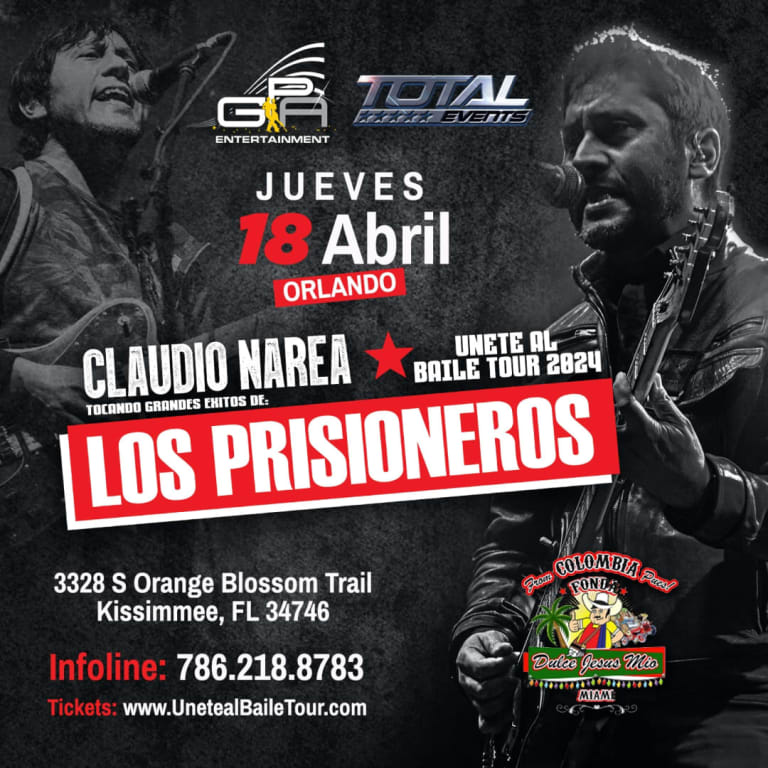 Event - ORLANDO**UNETE AL BAILE TOUR GRANDES EXITOS  "LOS PRISIONEROS"  - Kissimmee, Florida - April 18, 2024 | concert tickets