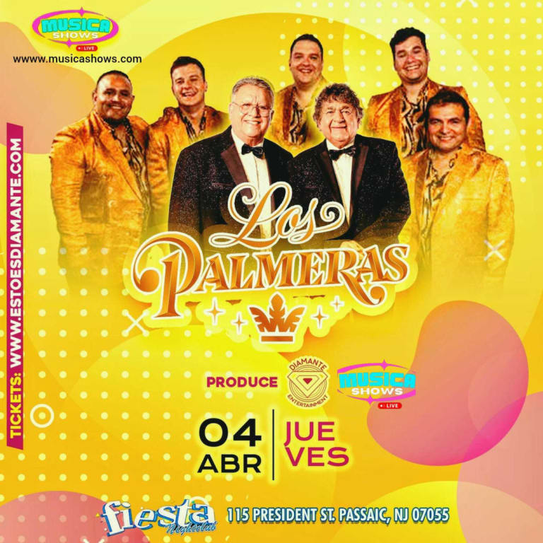 Event - LOS PALMERAS EN CONCIERTO ! - Passaic, New Jersey - April 4, 2024 | concert tickets