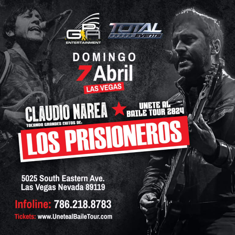 Event - LAS VEGAS**UNETE AL BAILE TOUR GRANDES EXITOS  "LOS PRISIONEROS"  - Las Vegas, Nevada - April 7, 2024 | concert tickets