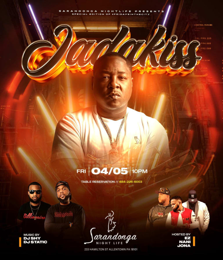Event - JADAKISS @ Sarandonga Nightclub (Allentown, PA) - Allentown, Pennsylvania - April 5, 2024 | concert tickets