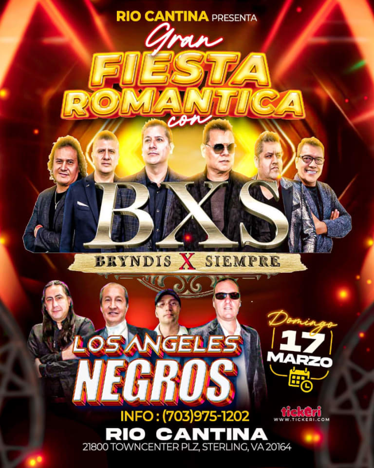 Event - BXS BRYNDIS X SIEMPRE y LOS ANGELES NEGROS EN CONCIERTO ! - Sterling, Virginia - March 17, 2024 | concert tickets