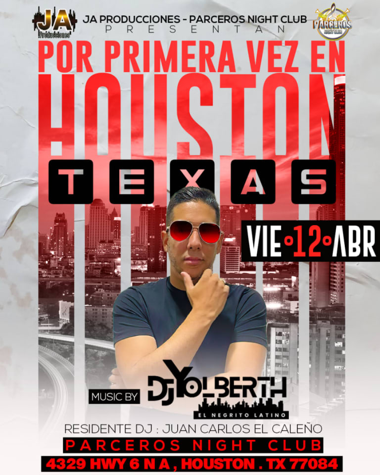 Event - NOCHE SALSERA POR PRIMERA VEZ EL NEGRITO LATINO DJYOLBERTH  - Houston, Texas - 12 de abril de 2024 | concert tickets