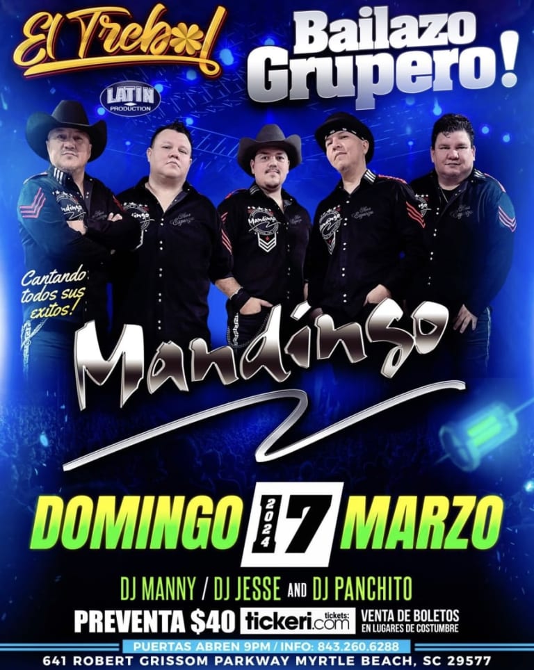 Event - Grupo Mandingo  - Myrtle Beach, South Carolina - March 17, 2024 | concert tickets