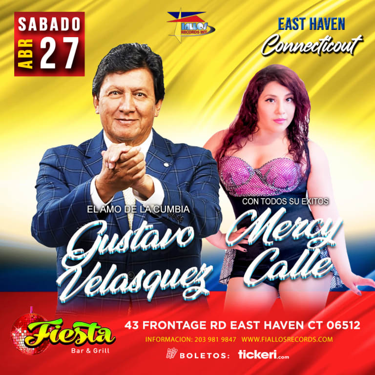 Event - GUSTAVO VELASQUEZ & MERCY CALLE en Connecticut ! El amo de la Cumbia #DigoYo - East Haven, Connecticut - 27 de abril de 2024 | concert tickets