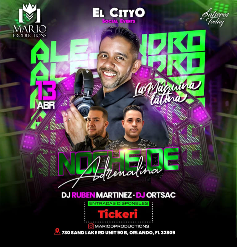 Event - NOCHE DE ADRENALINA - Orlando, Florida - April 13, 2024 | concert tickets