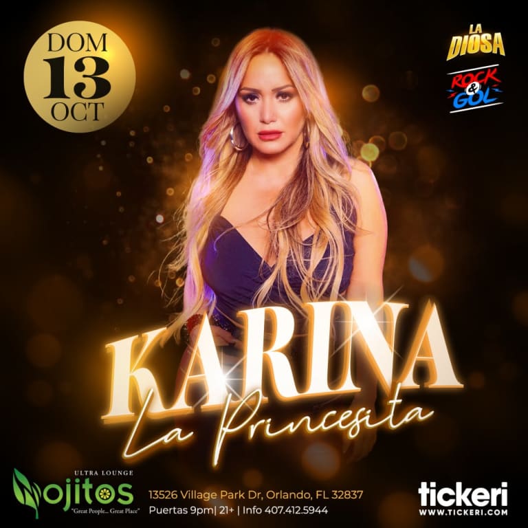 Event - KARINA LA PRINCESITA EN ORLANDO "cancelado" opcion de asistir al evento de MIAMI con upgrade de Meet & Greet con la artista - Orlando, Florida - 13 de octubre de 2024 | concert tickets