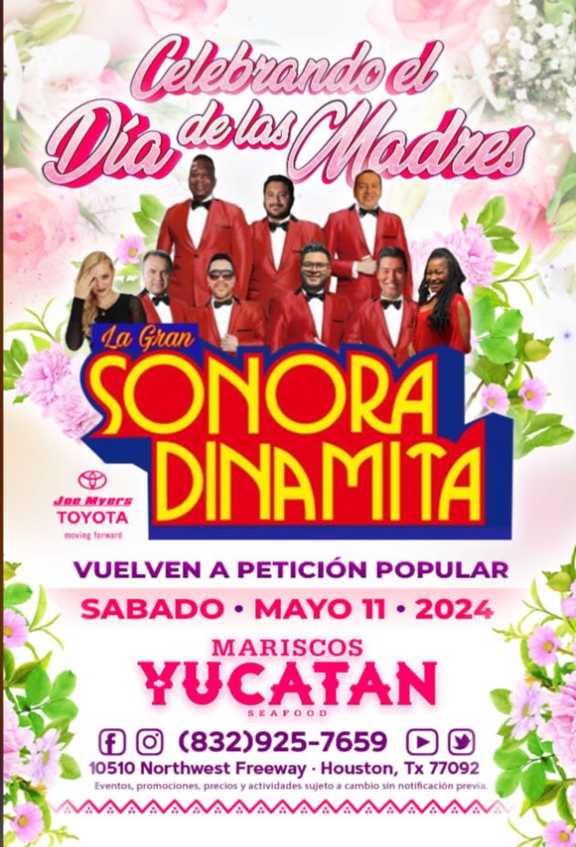 Event - CELEBRANDO EL DIA DE LAS MADRES CON LA GRAN SONORA DINAMITA ! - Houston, Texas - 11 de mayo de 2024 | concert tickets