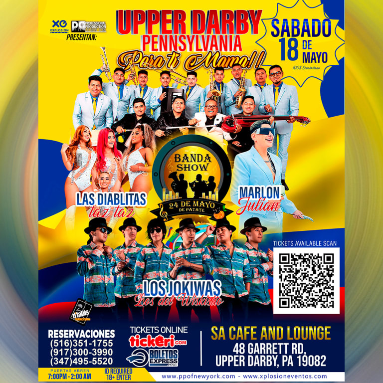 Event - UPPER DARBY,PENNSYLVANIA PARA TI MAMA - Upper Darby , Pennsylvania - 18 de mayo de 2024 | concert tickets