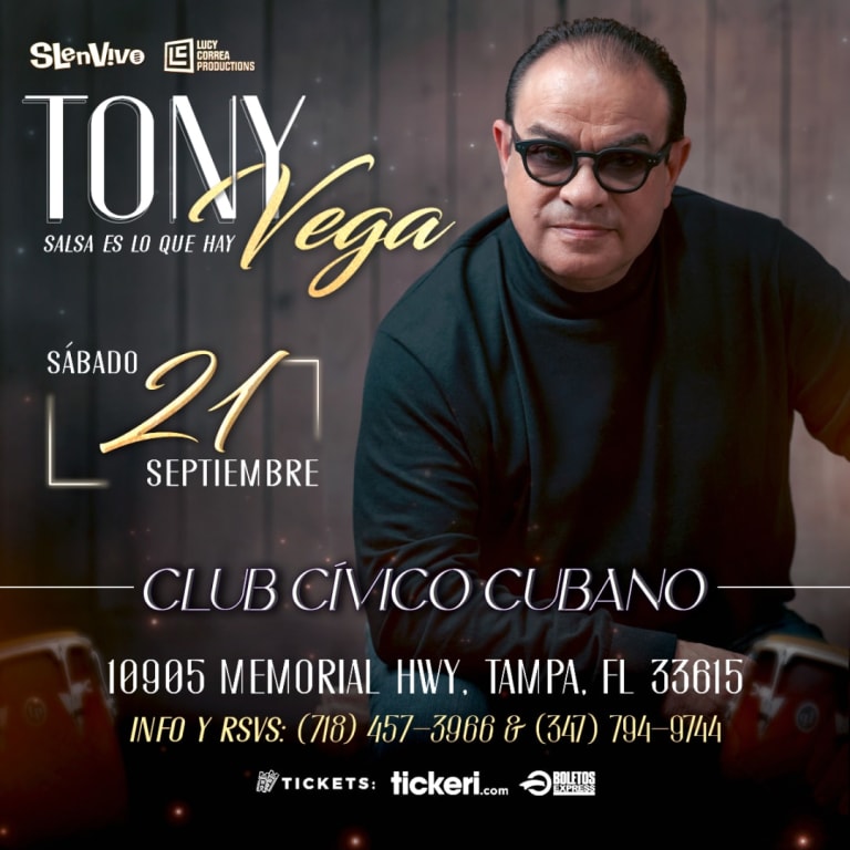 Event - TONY VEGA EN TAMPA, FL - Tampa, Florida - September 21, 2024 | concert tickets