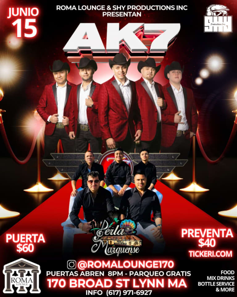 Event - Ak 7 con  Perla Marquense - Lynn, Massachusetts - 15 de junio de 2024 | concert tickets
