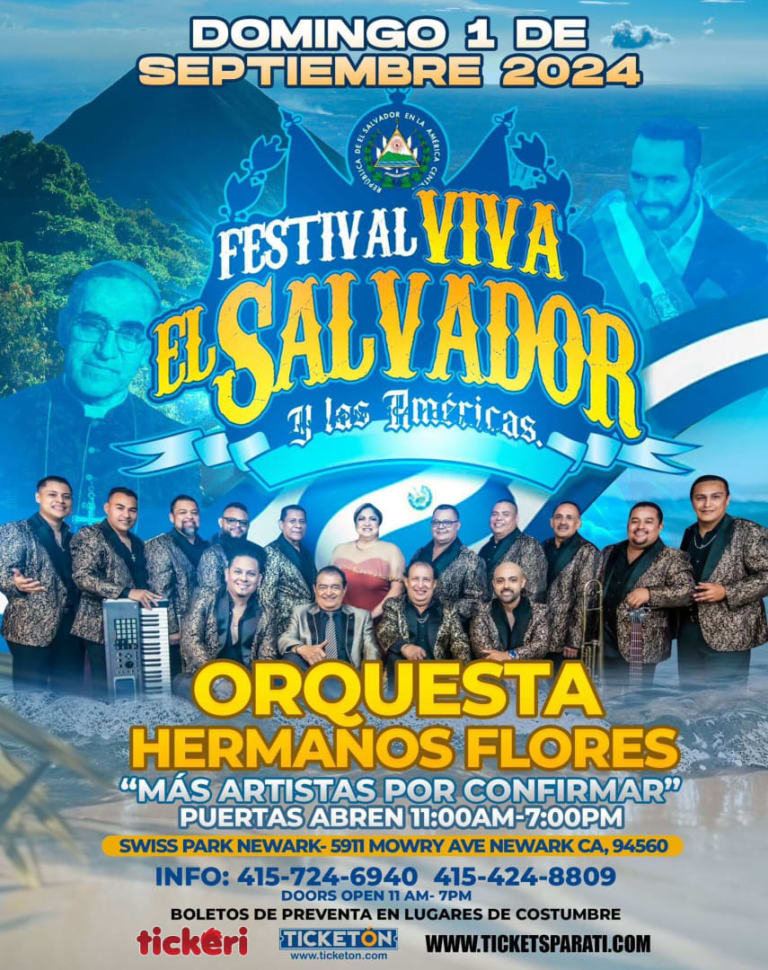Event - FESTIVAL VIVA EL SALVADOR  - Newark, California - 1 de septiembre de 2024 | concert tickets