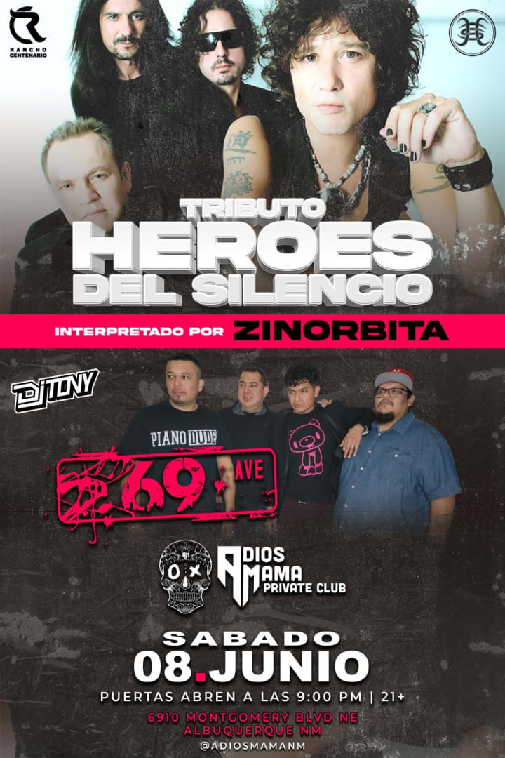 Event - Homenaje a Heroes Del Silencio Sabado 08 de Junio @ Adios Mama - Albuquerque, New Mexico - June 8, 2024 | concert tickets