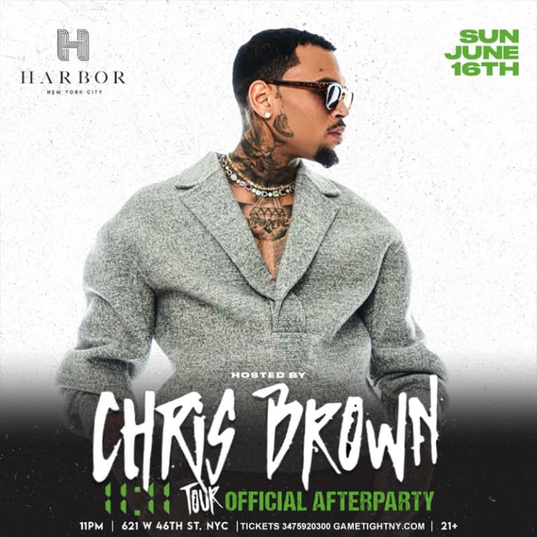 Event - Chris Brown live 11:11 Tour Official Harbor NYC After Party 2024 - New York, New York - June 16, 2024 | concert tickets