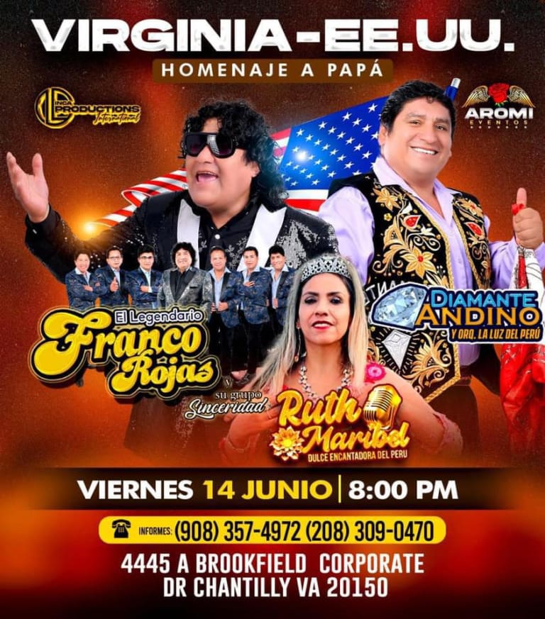Event - Antologia y Franco Rojas - Chantilly, Virginia - 14 de junio de 2024 | concert tickets