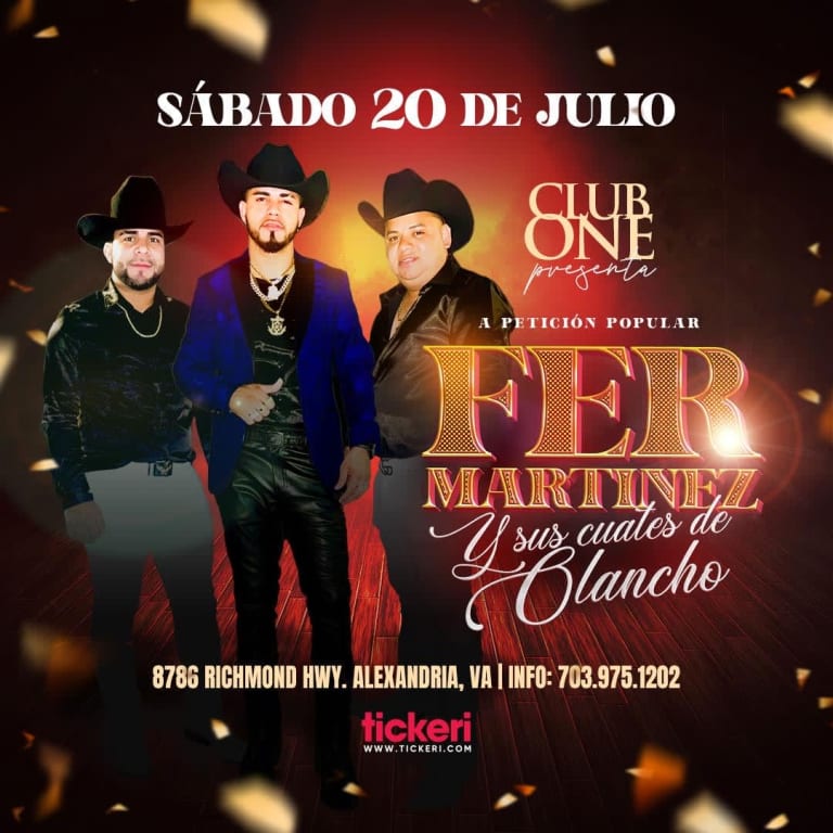 Event - FER MARTINEZ Y SUS CUATES DE OLANCHO!!! - Alexandria, Virginia - July 20, 2024 | concert tickets