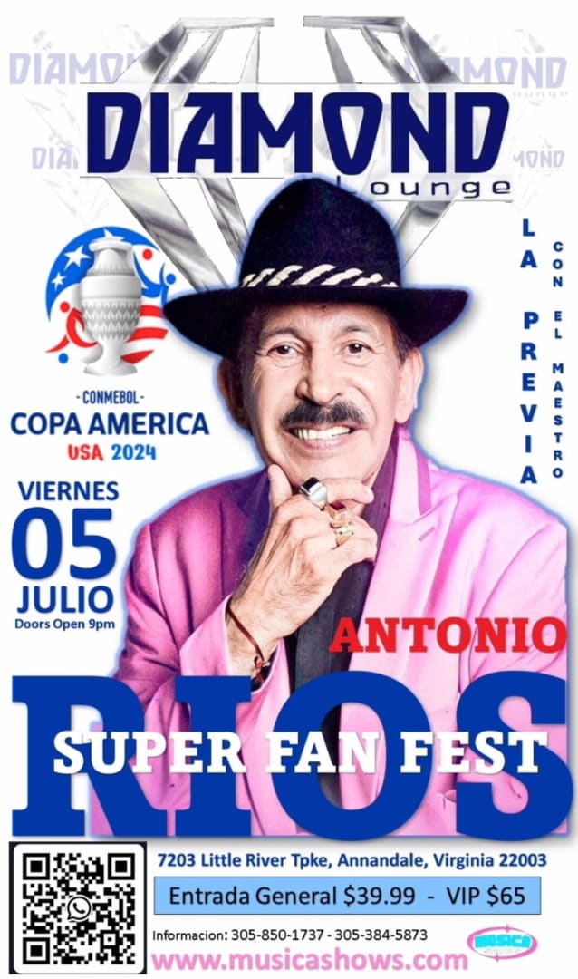Event - ANTONIO RIOS EN CONCIERTO ! - Annandale, Virginia - July 5, 2024 | concert tickets