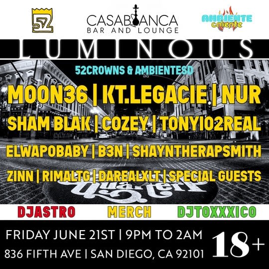 Event -  “52Crowns & Ambiente.SD Luminous at Casablanca” - Casablanca, Casablanca-Settat - June 21, 2024 | concert tickets