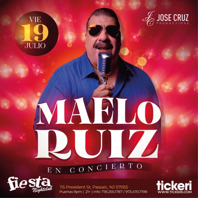 Event - MAELO RUIZ EN NEW JERSEY - Passaic, New Jersey - July 19, 2024 | concert tickets