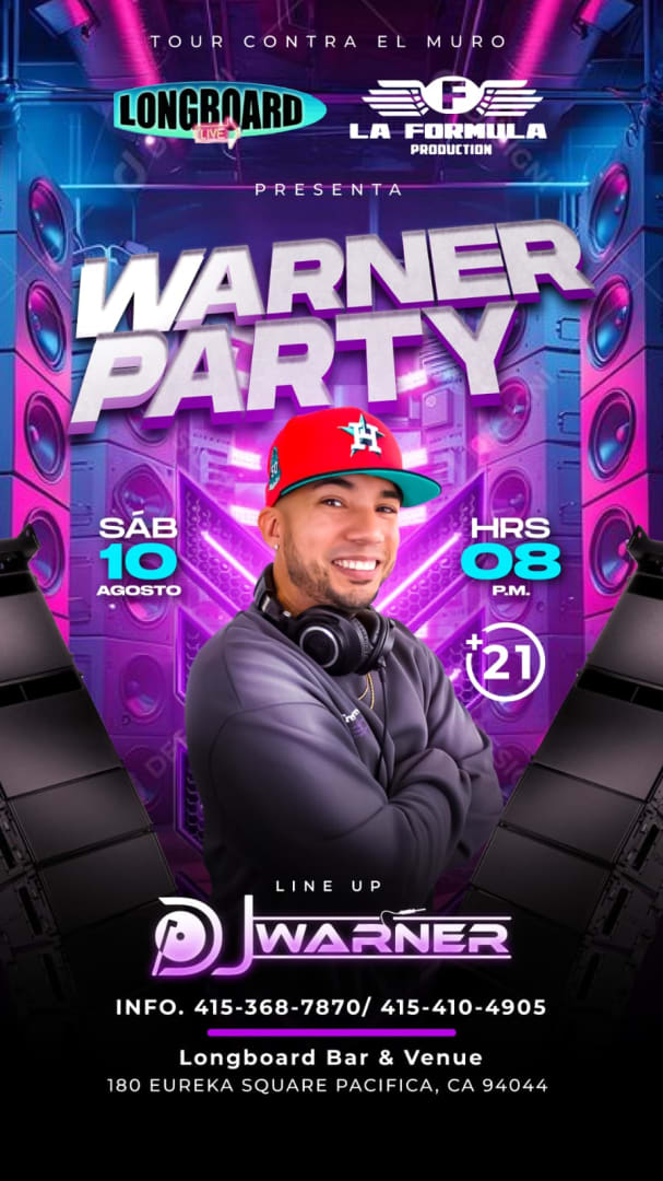 Event - DJ WARNER LIVE ! ON THE MIX...  - Pacifica, California - August 18, 2024 | concert tickets