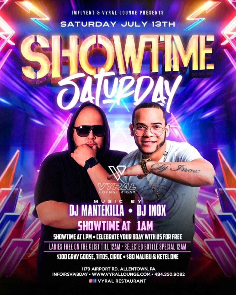 Event - SHOWTIME SATURDAY 7.13.24 (GLIST TICKETS) - Allentown, Pennsylvania - July 13, 2024 | concert tickets