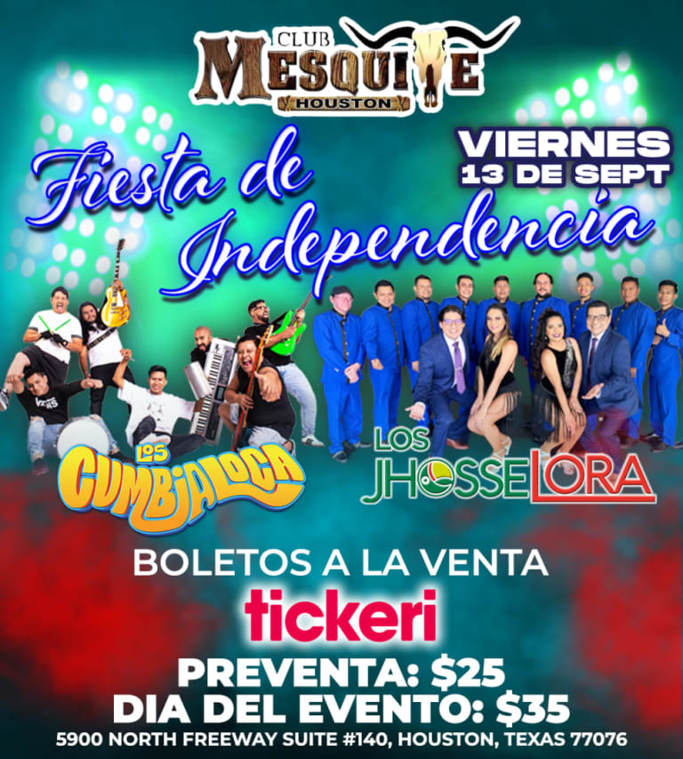 Event - FIESTA DE INDEPENDENCIA CON LOS JHOSSE LORA Y LOS CUMBIA LOCA - Houston, Texas - September 13, 2024 | concert tickets