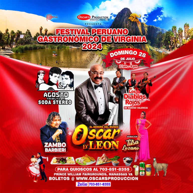 Event - FESTIVAL PERUANO GASTRONÓMICO de VIRGINIA 2024 - Manassas, Virginia - July 28, 2024 | concert tickets