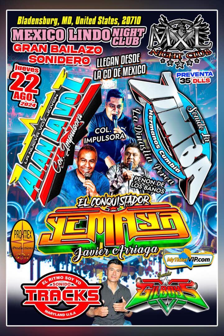 Event - BAILAZO SONIDERO - Bladensburg, Maryland - August 22, 2024 | concert tickets