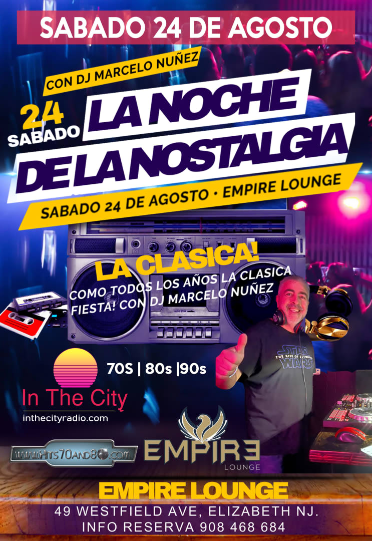 Event - La Noche De La Nostalgia - Elizabeth, New Jersey - August 24, 2024 | concert tickets