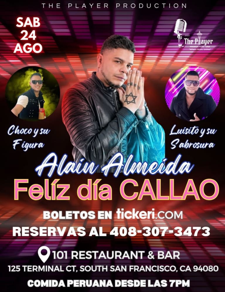 Event - ALAIN ALMEIDA: ANIVERSARIO DEL CALLAO  - South San Francisco, California - August 24, 2024 | concert tickets