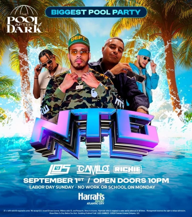Event - Labor Day Weekend NTG Live With DJ Camilo At Harrahs Resort - Atlantic City, New Jersey - September 1, 2024 | concert tickets