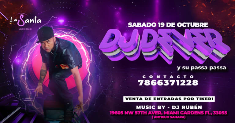 Event - DJ DEVER y su passa passa - Opa-locka, Florida - October 19, 2024 | concert tickets
