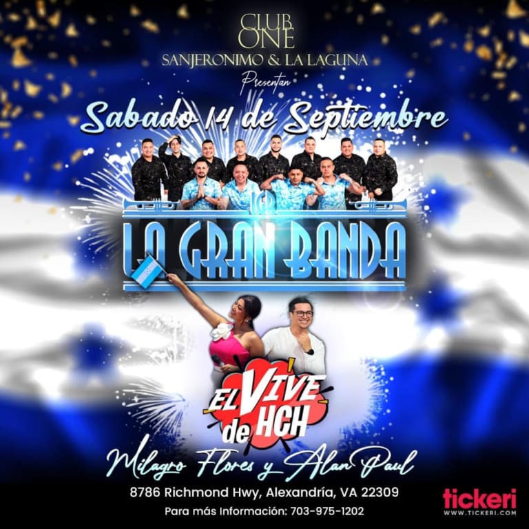 Event - LA GRAN BANDA, EL VIVE DE HCH CON MILAGRO FLORES Y ALAN PAUL!!! - Alexandria, Virginia - September 14, 2024 | concert tickets