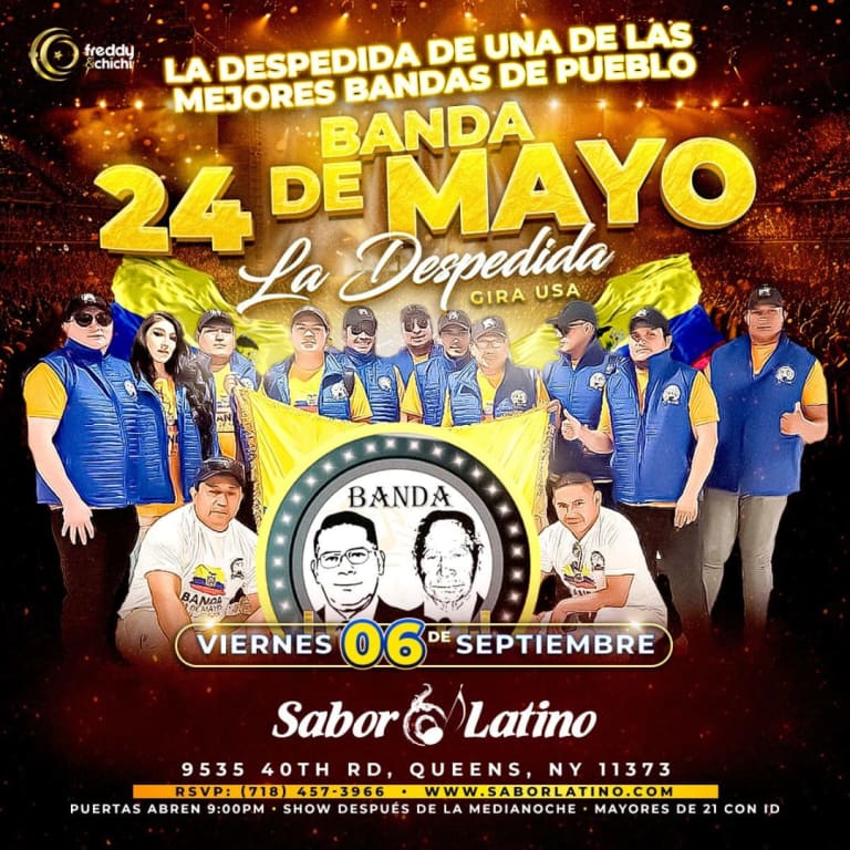 Event - Banda 24 de mayo en NEW YORK La despedida - Queens, New York - September 6, 2024 | concert tickets