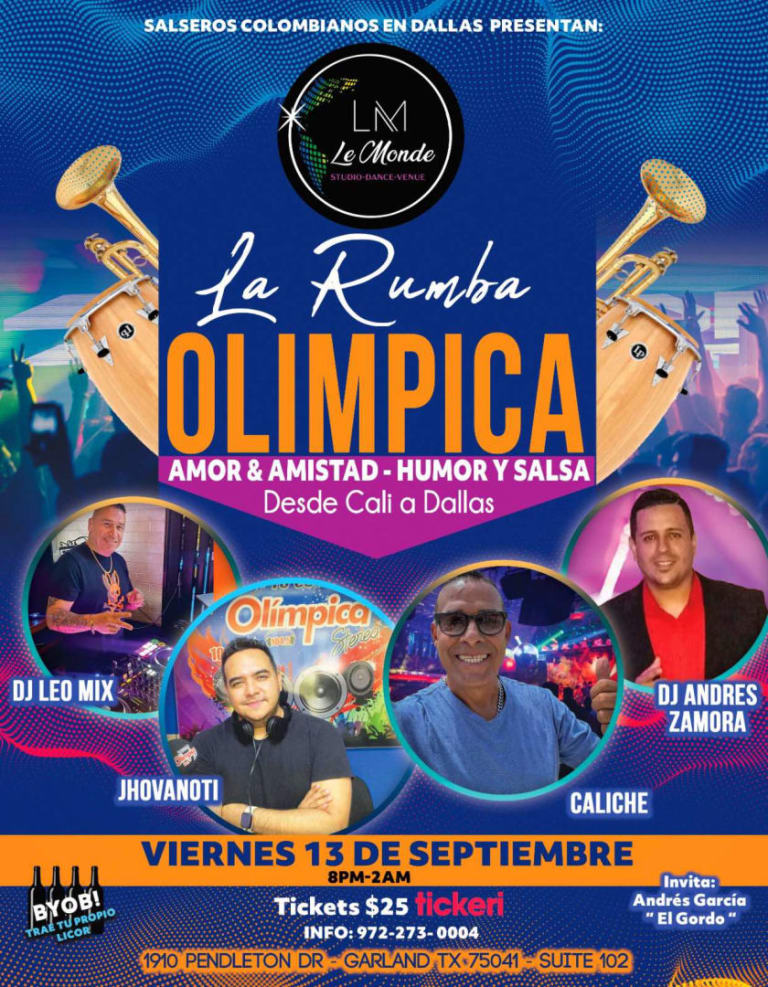 Event - RUMBA SALSERA OLIMPICA DALLAS. - Garland, Texas - September 13, 2024 | concert tickets
