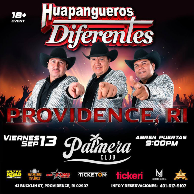 Event - HUAPANGUEROS DIFERENTES en Providence, RI - Providence, Rhode Island - 13 de septiembre de 2024 | concert tickets